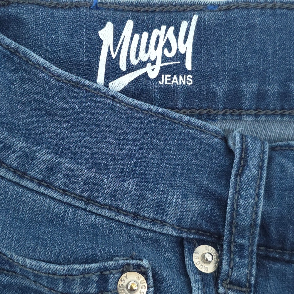 Mugsy Lake Shores Mens Jeans 36x32 Blue Slim Straight Comfort Stretch FLX3NLA - Picture 5 of 11